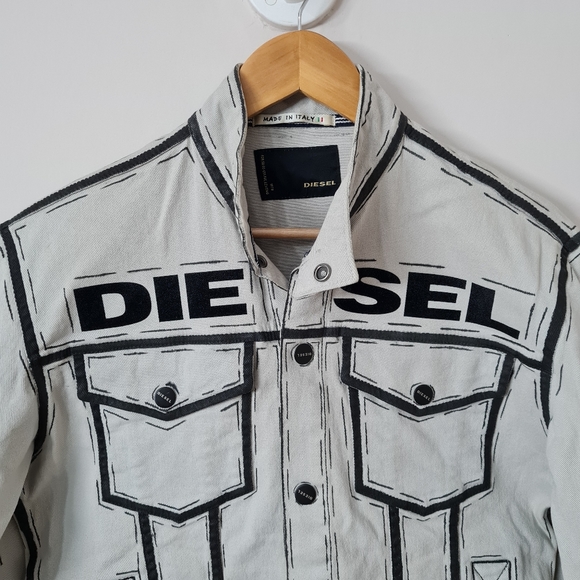 Diesel customised denim jacket - Picture 3 of 13